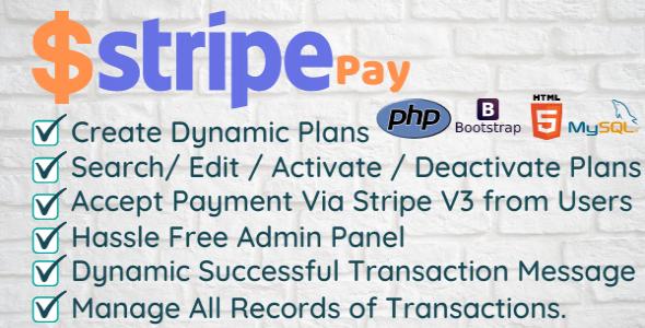 Stripe Pay - Create Dynamic Plan and Accept Payment